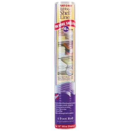 Warps Warp's Plast-O-Mat 6 ft. L X 15-1/2 in. W Clear Non Adhesive Ribbed Shelf Liner WSPM-606-C